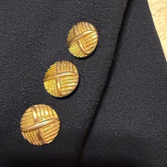 Vintage Herbert Grossman Navy with gold buttons size 10 - Picture 9 of 9